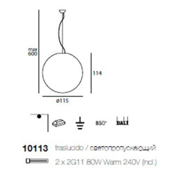 Подвесной светильник Linea Light Oh! 10113