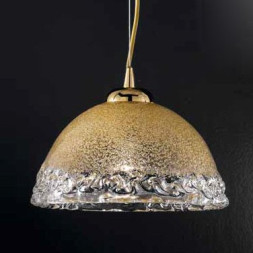 Подвесной светильник Vetri Lamp 1158/25 Ambra/Cristallo