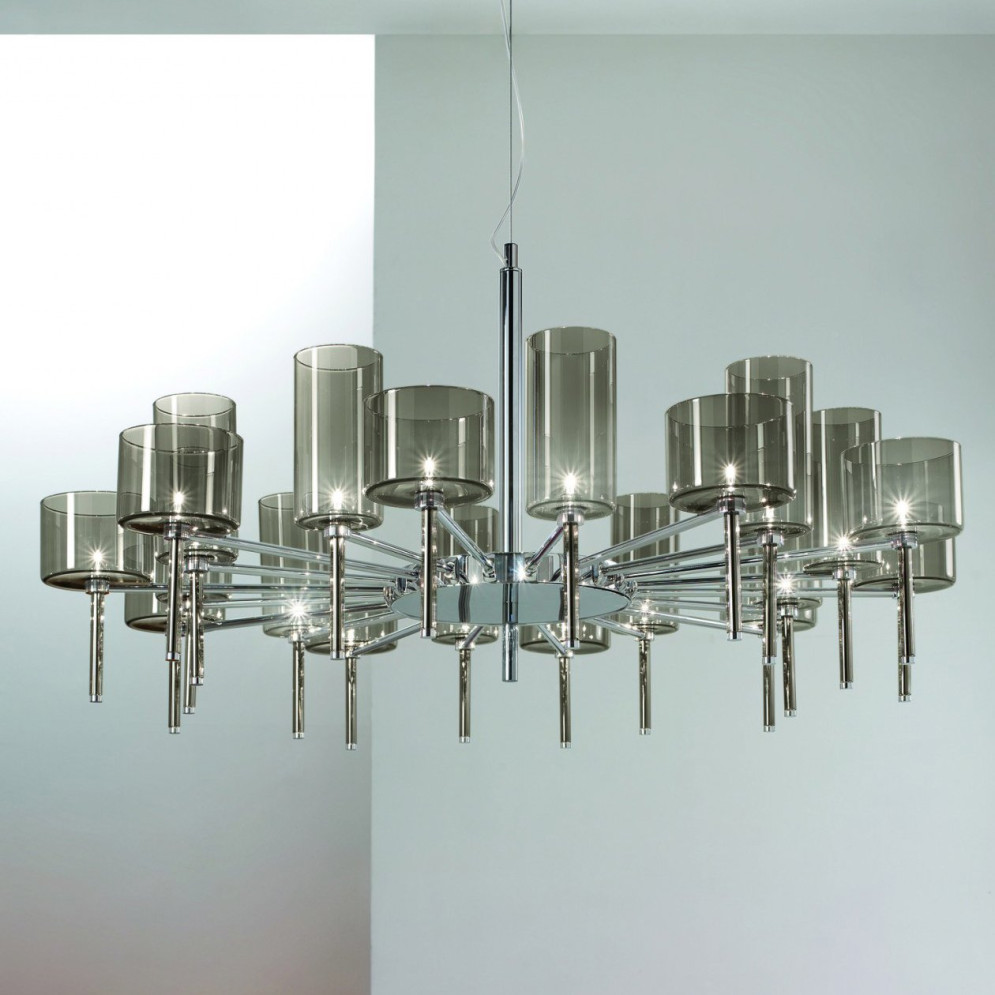 Люстры Axo Light Spillray SP SPIL 20 Grigio SPSPIL20GRCR12V
