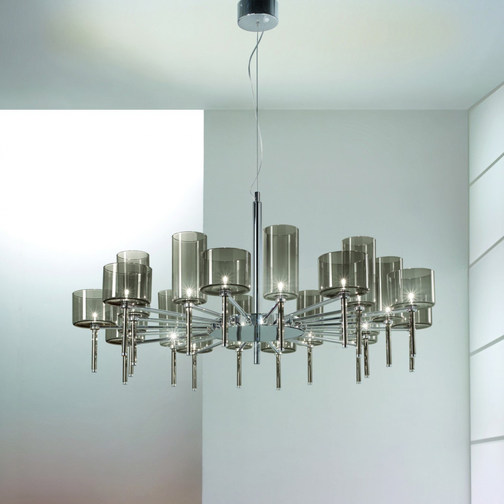 Люстры Axo Light Spillray SP SPIL 20 Grigio SPSPIL20GRCR12V