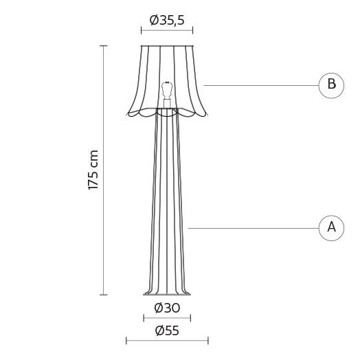 Торшер Karman Lucilla H6051VN