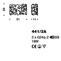 Настенный светильник IDL Bubbles 441/2A chrome