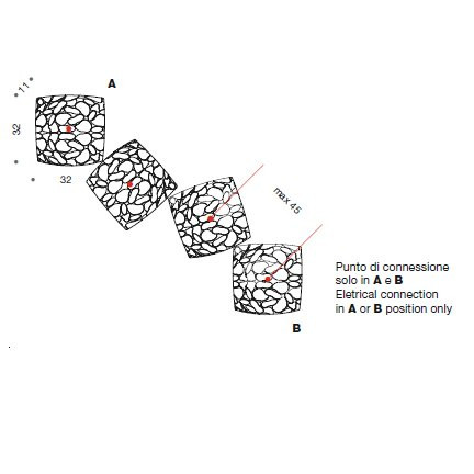 Настенный светильник IDL Twister 509/16A-M silver corten