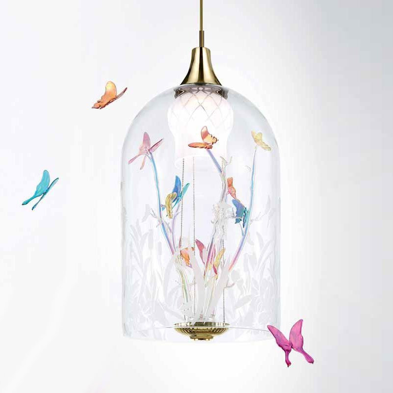 Подвесной светильник La Murrina Jardin de Verre S Pendant 2L butterfly