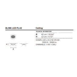 Потолочный светильник Masiero Eclettica Blink LED PL4 42 V95 Cut crystal
