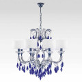Люстра Beby Group Nuovo Vintage 6101/8 Blue Sapphire Metallized White silk Blue