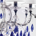 Люстра Beby Group Nuovo Vintage 6101/8 Blue Sapphire Metallized White silk Blue