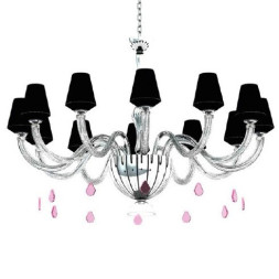 Люстра Beby Group Pure 7820BB4 Chrome Silver Cortina Black Lilac