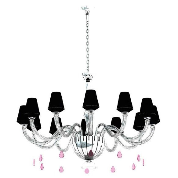 Люстра Beby Group Pure 7820BB4 Chrome Silver Cortina Black Lilac