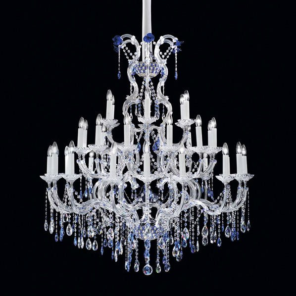 Люстра Beby Group Queen of Roses 9000B18 Chrome SW Bluino