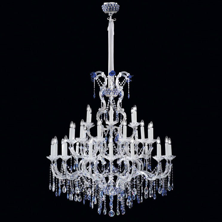 Люстра Beby Group Queen of Roses 9000B18 Chrome SW Bluino