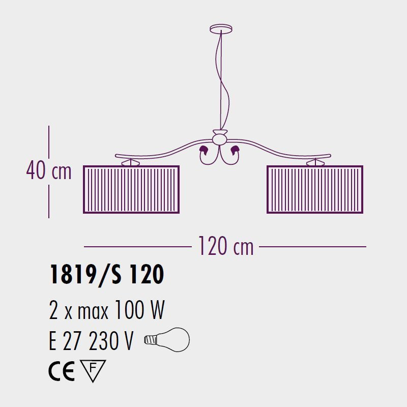 Подвесной светильник Bellart Charme 1819/S120 17/P06