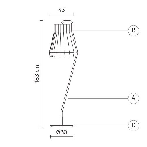 Торшер Karman Atelier H6089S