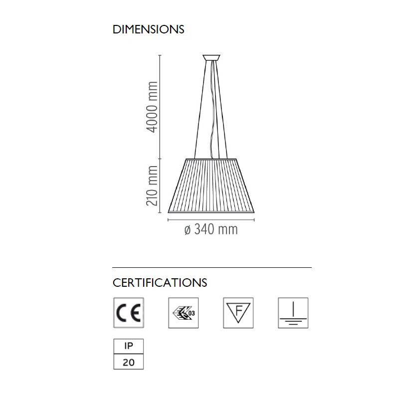 Подвесной светильник Flos Romeo Moon S1 F6105000