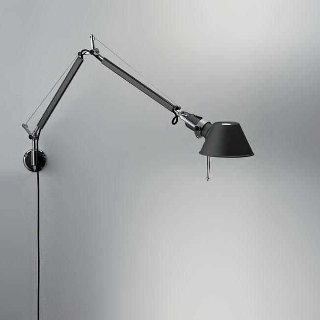 Бра Artemide Tolomeo mini parete halo black A025150 + A005940