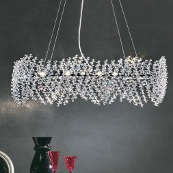 Подвесной светильник Renzo Del Ventisette Shine L 14218/10 SWA DEC. CROMO