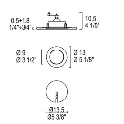 Встраиваемый светильник iTRE SD-087 V 0001256