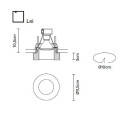 Встраиваемый спот (точечный светильник) Fabbian Lei D27 F43 00
