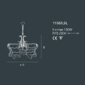 Люстра Bellart Poeme 1150/L5L 10/V01