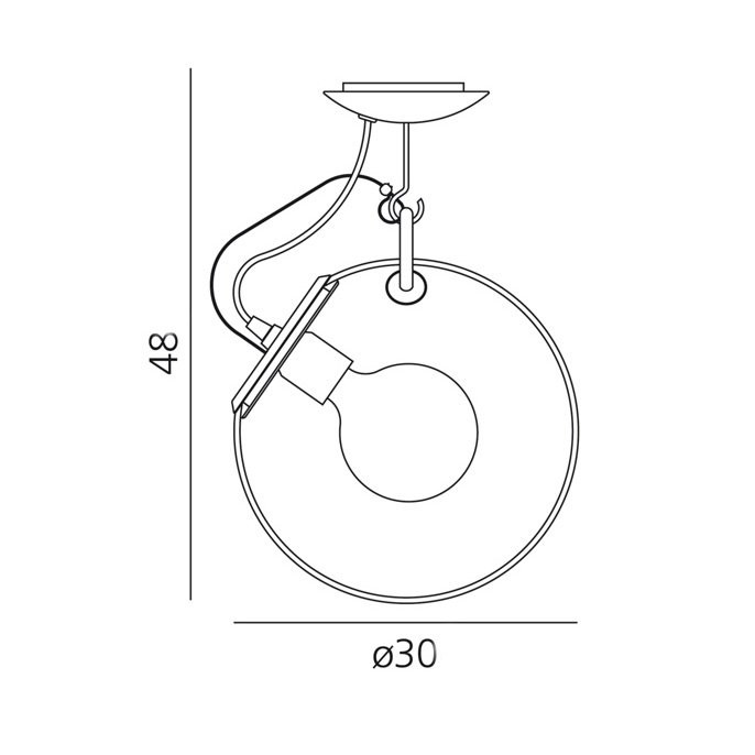 Потолочный светильник Artemide Miconos soffitto A022800
