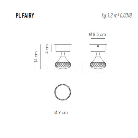 Потолочный светильник Axo Light Fairy PL FAIRY PLFAIRYXCSCRLED