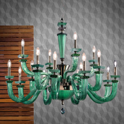 Люстра Euroluce Desiderio L8+4+4 Green