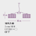 Подвесной светильник Bellart Charme 1819/S80 16/P06