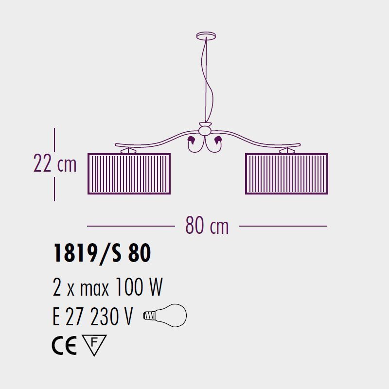 Подвесной светильник Bellart Charme 1819/S80 16/P06