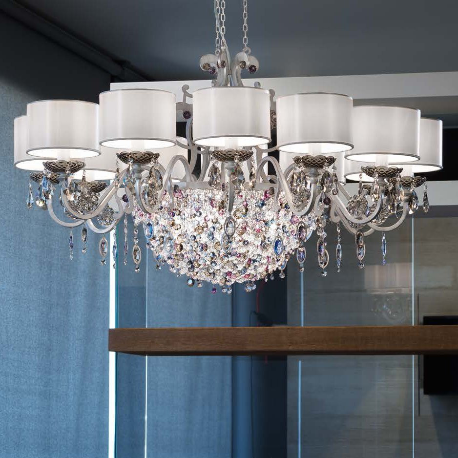 Люстра Masiero Rosemery 12 /V97/ SAT/17/WH