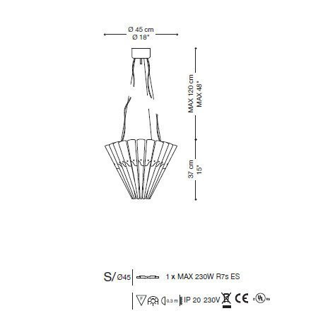 Подвесной светильник La Murrina Apache S AD-3S