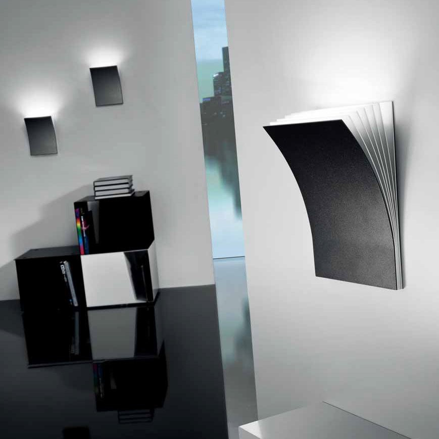 Настенный светильник Axo Light Polia AP POLIA P Bianco/Grigio basalto APPOLIAPGRXXR7S