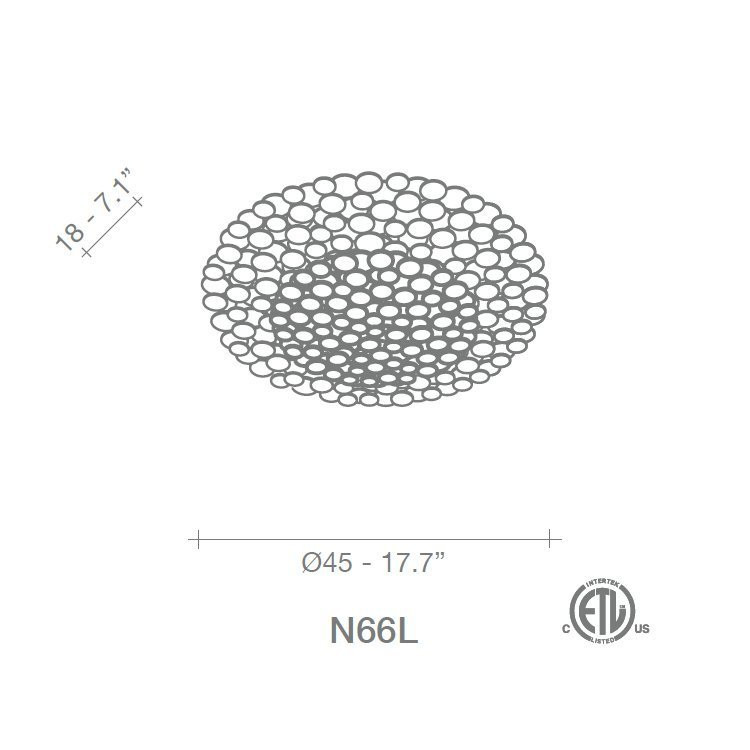 Настенный светильник Terzani Tresor N66L H5 C8