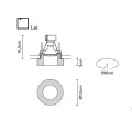 Встраиваемый спот (точечный светильник) Fabbian Lei D27 F44 35
