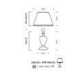 Настольная лампа Sylcom Scrigno 1462/35 D ORO + TOP 1462/35 ORO