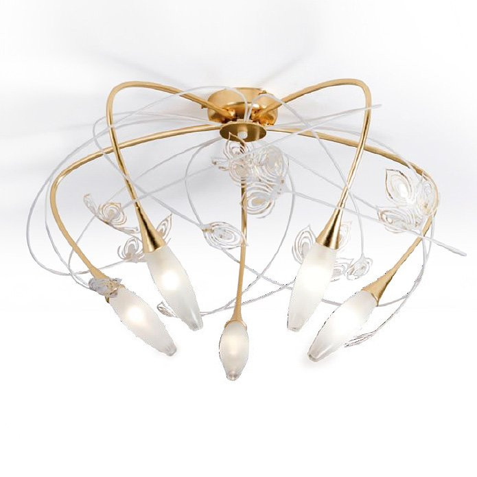 Потолочная люстра Masca Peacock 1869/5PL Oro bianco