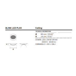 Потолочный светильник Masiero Eclettica Blink LED PL6 60 F01 Cut crystal