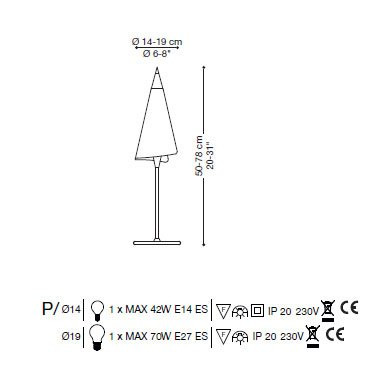 Настольная лампа La Murrina Genius P GRANDE AD-3S