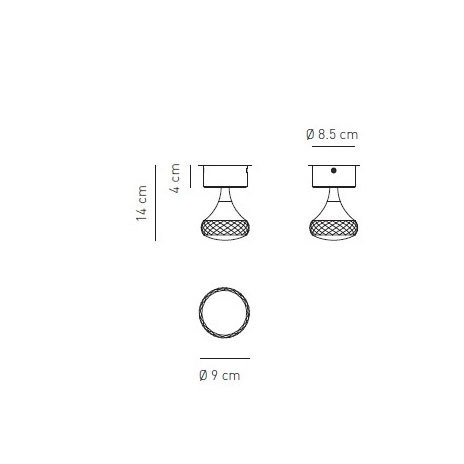 Потолочный светильник Axo Light Fairy PL FAIRY PLFAIRYXGRCRLED