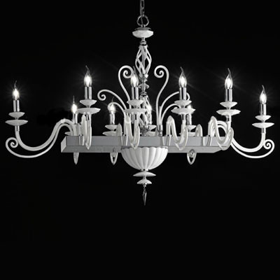 Люстра Euroluce Alicante Axis 10 Silver White