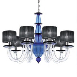 Люстра La Murrina Desire S/8 tr-pervinca black
