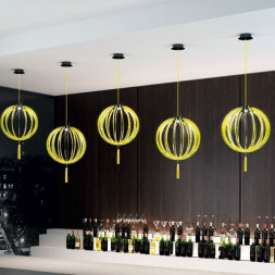 Подвесной светильник Beby Group Planet nine 0660B01 Black matt Lemon Ice