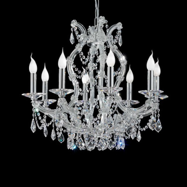 Люстра Renzo Del Ventisette L 14393/8 DEC. 0151+CROMO