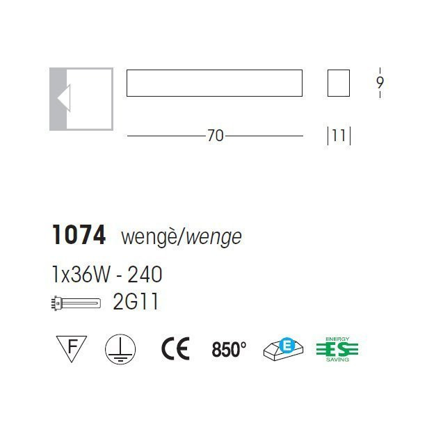 Настенный светильник Linea Light Curve 1074