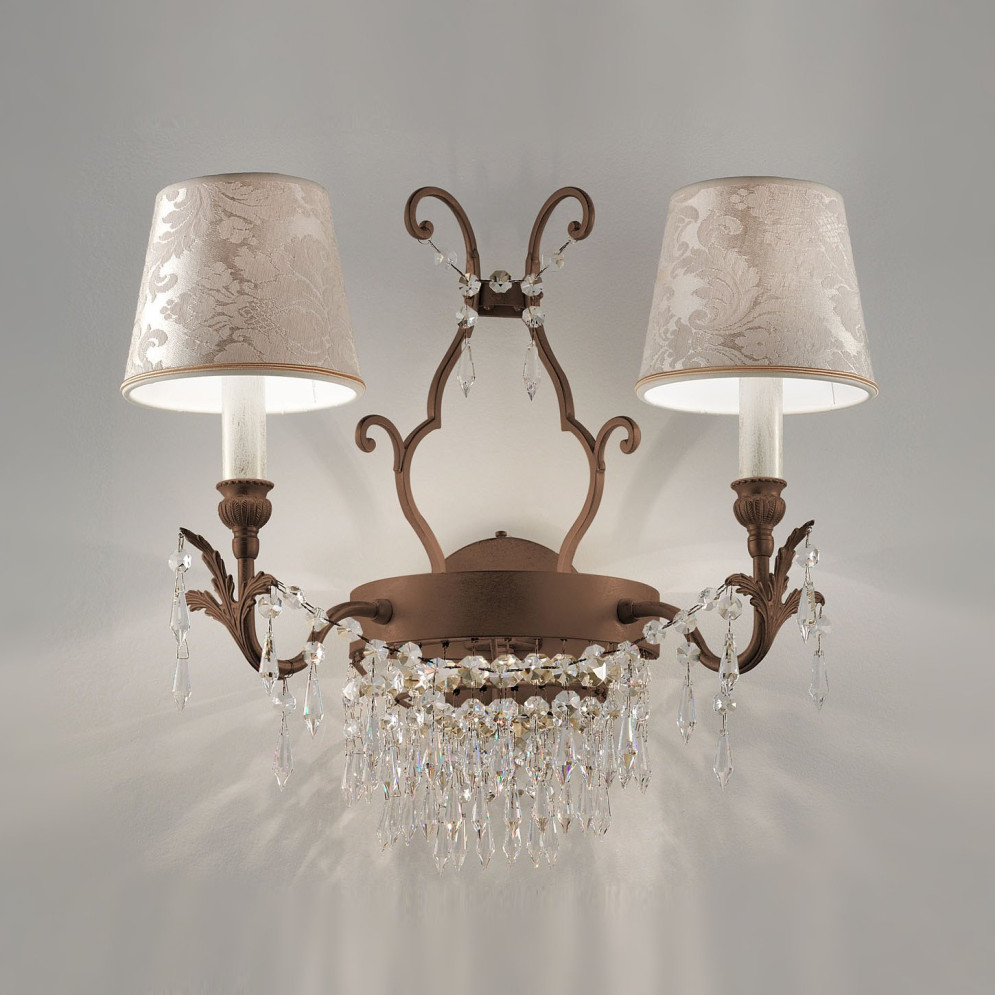 Бра Masiero Glasse A2+1 G01 / DAM/14/IV Cut crystal