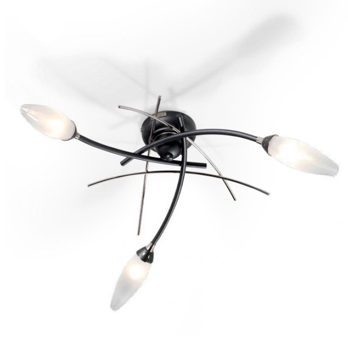 Потолочная люстра Masca Shanghai 1870/3PL Antracite nichel / Glass 591