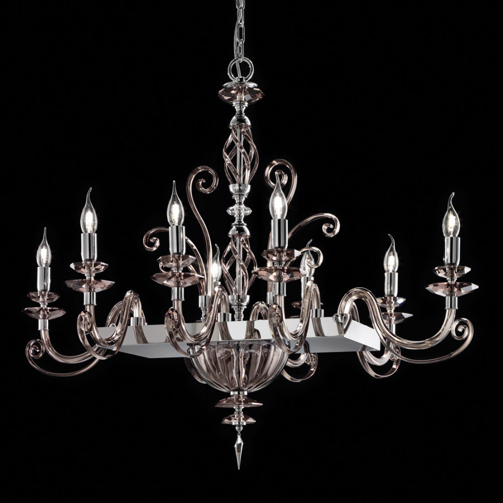 Люстра Euroluce Alicante Axis 8 silver Fume