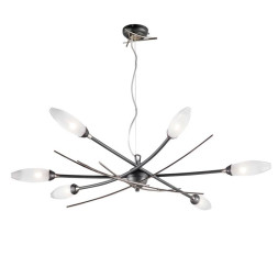 Люстра Masca Shanghai 1870/6 Antracite nichel / Glass 591