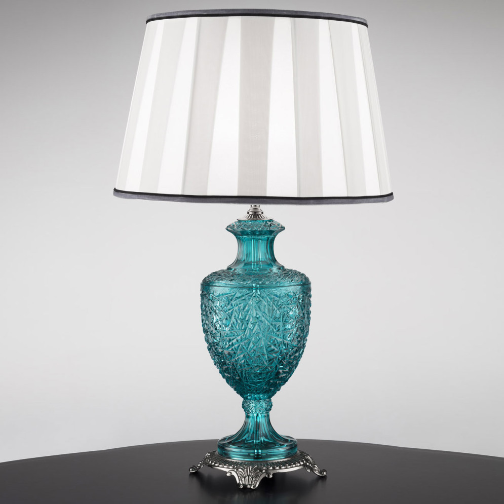 Настольная лампа Euroluce Cristel LG1 blue