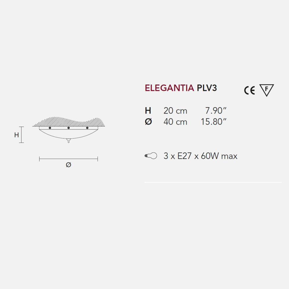 Потолочный светильник Masiero Elegantia PLV3 G04-G06