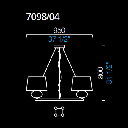 Подвесной светильник Barovier&amp;Toso Matrioska 7098/04/EL/BB